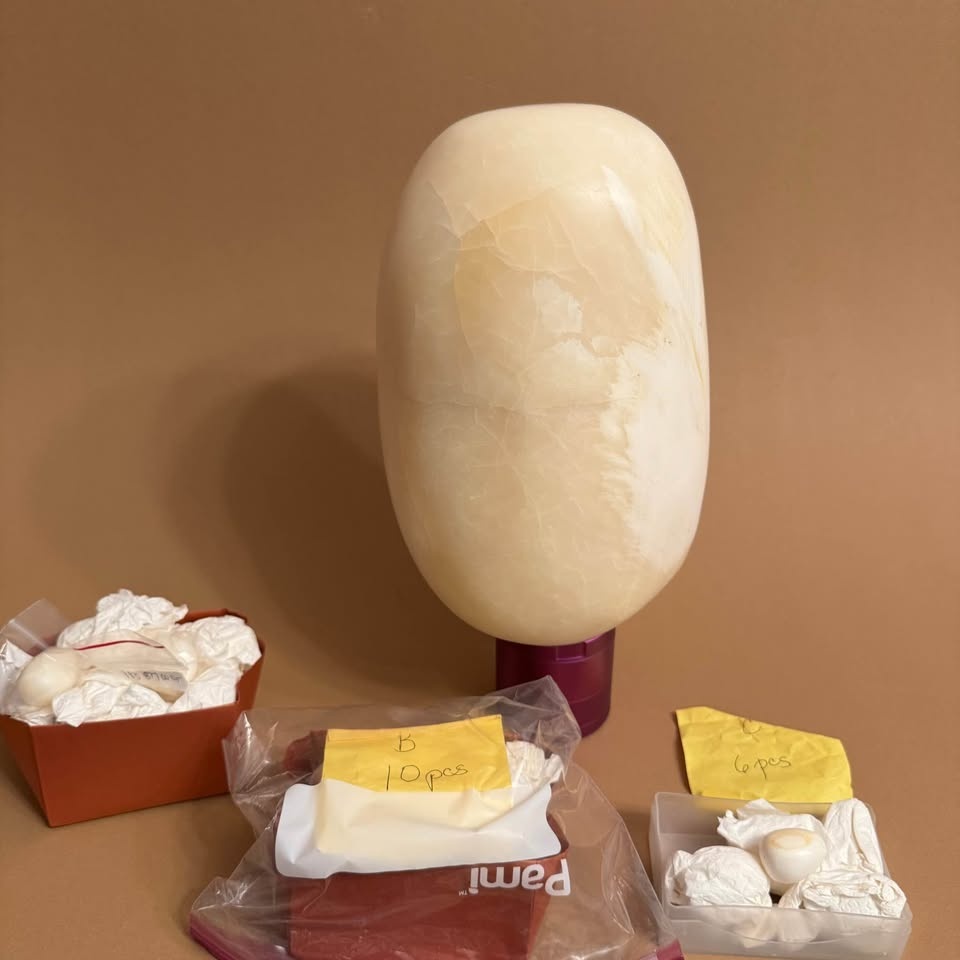 Unique White Onyx - Large Natural Rock 9.5" 19 lb - Vintage - Mi - photo 4