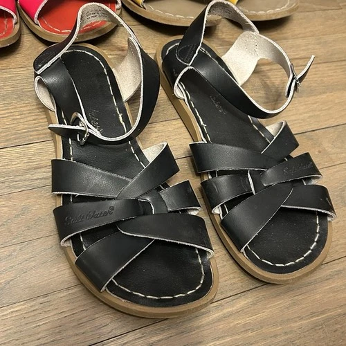 Salt Water US7 Lot of Three Pairs of Sandals Red Black Yellow Wo - photo 2