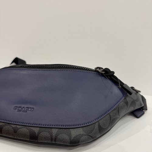 NWT Coach Warren Belt Bag In Colorblock Signature Canvas