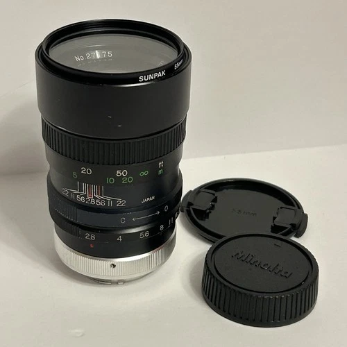 Focal 135mm f/2.8 Telephoto Prime Lens - Minolta MD Mount Japan
