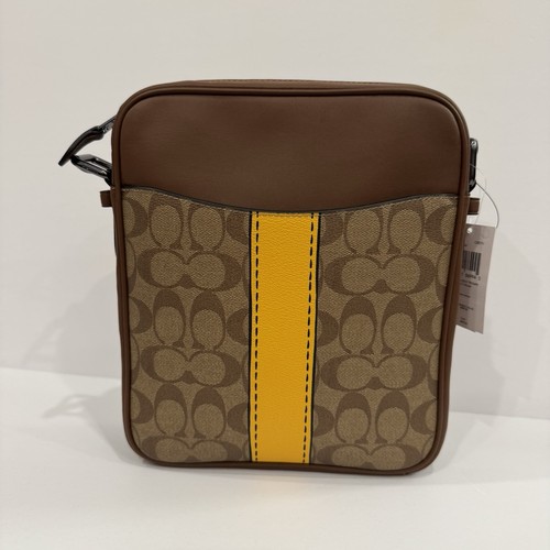 NWT COACH Men's Hudson Crossbody 21 Bag Signature Canvas - photo 3