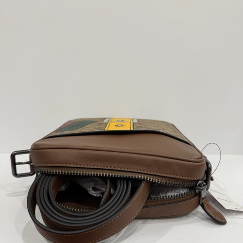 NWT COACH Men's Hudson Crossbody 21 Bag Signature Canvas - photo 4