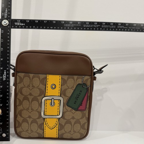 NWT COACH Men's Hudson Crossbody 21 Bag Signature Canvas - photo 5