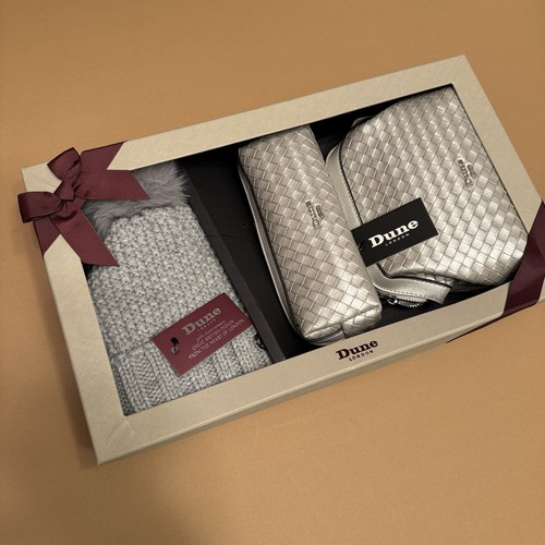 Dune London Silver Quilted Crossbody & Wallet Gift Set + Beanie - photo 2