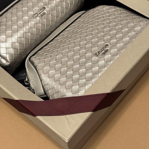 Dune London Silver Quilted Crossbody & Wallet Gift Set + Beanie - photo 4