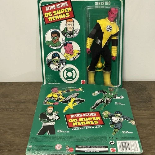Mattel Retro-Action DC Super Heroes Sinestro MOC 8" 2010 - photo 3