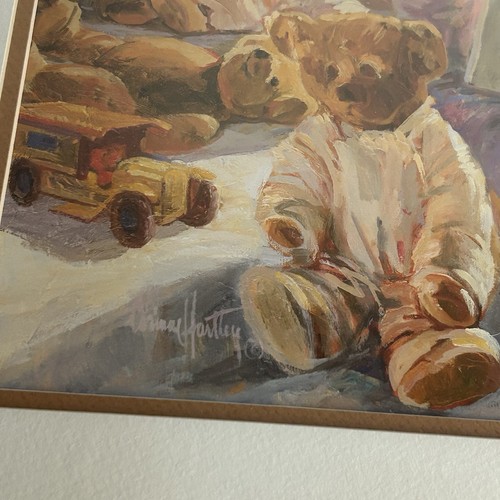 Corinne Hartley Pooh's Story Vintage Lithograph Art Print Framed - photo 3