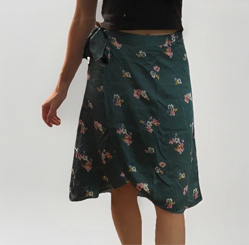 NWT Abercrombie Fitch Skirt Women Xs Green Flowers A Line - photo 2
