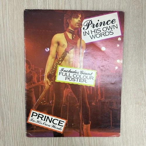 PRINCE Vintage Poster Magazine RARE In His Own Words 1980s