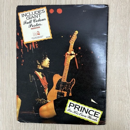 PRINCE Vintage Poster Magazine RARE In His Own Words 1980s - photo 2