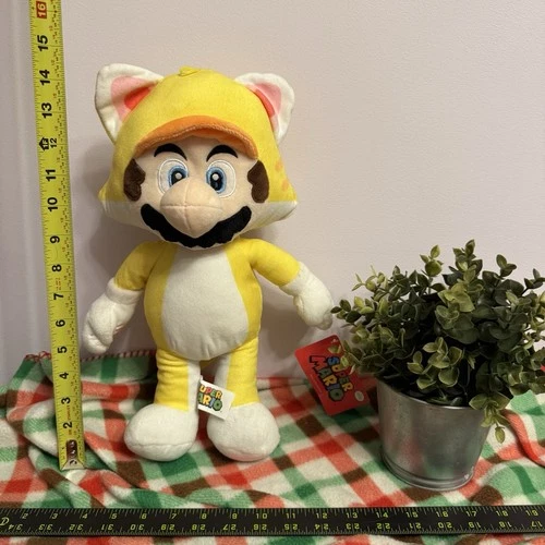 Super Mario Cat Mario Plush 13” – Official Nintendo Stuffed Toy