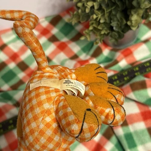 Vintage Scooby Doo Plush 10" Toy Factory Orange Plaid Hanna Barb - photo 4