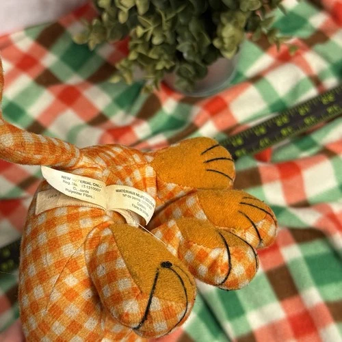 Vintage Scooby Doo Plush 10" Toy Factory Orange Plaid Hanna Barb - photo 5