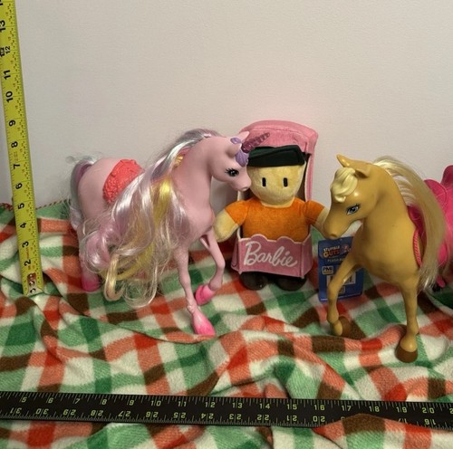 Barbie Doll Accessories & Horses Set – 2 Toy Horses + Plush Barb - photo 2