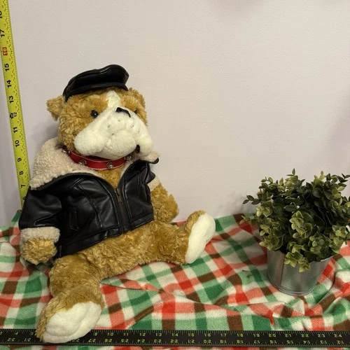 Set of 3 Vintage Plush Dogs – Hugfun 2001 – Basset Hound, Bulldo - photo 2