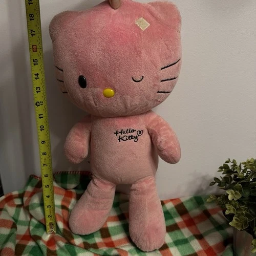 Build-A-Bear Hello Kitty Plush 16” Pink Winking Face Leopard Pri - photo 2