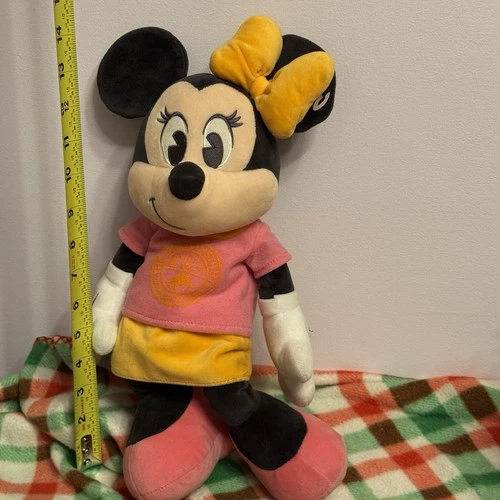 Disney Animal Kingdom Minnie Mouse Plush 15” - Pink & Yellow Out - photo 2