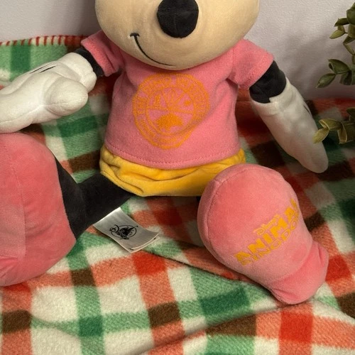 Disney Animal Kingdom Minnie Mouse Plush 15” - Pink & Yellow Out - photo 4