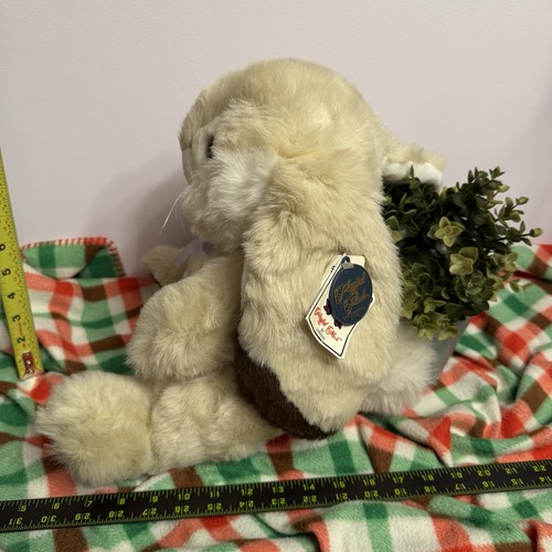 Chrisha Playful Plush Bunny Rabbit 14” Cream & Brown – Soft Stuf - photo 5