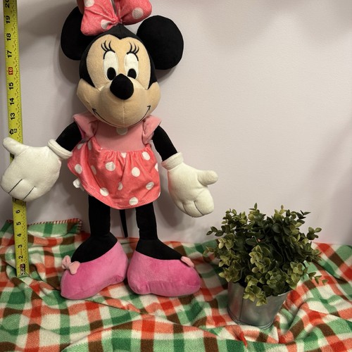 Disney Minnie Mouse Plush 18" Stuffed Animal - Pink Polka Dot Dr
