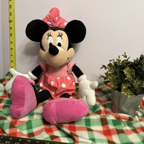 Disney Minnie Mouse Plush 18" Stuffed Animal - Pink Polka Dot Dr - photo 2