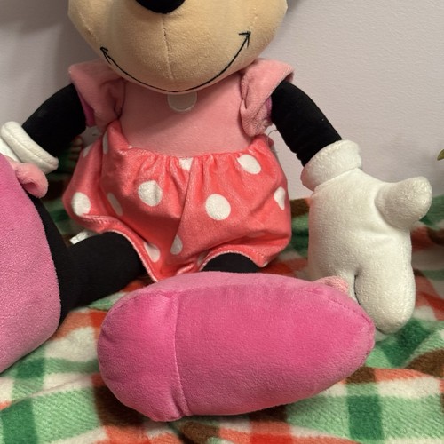 Disney Minnie Mouse Plush 18" Stuffed Animal - Pink Polka Dot Dr - photo 3