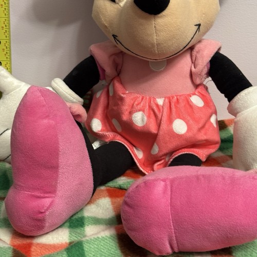 Disney Minnie Mouse Plush 18" Stuffed Animal - Pink Polka Dot Dr - photo 4