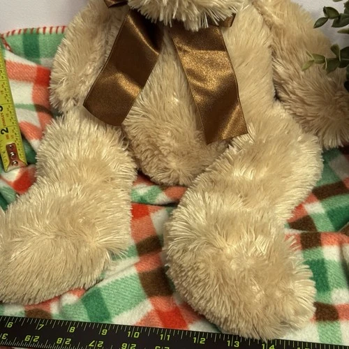 Lotsa Love 21" Classic Teddy Bear w/ Brown Satin Bow - NWT - photo 3