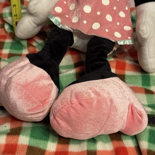 NWT Disney Minnie Mouse Plush 24” Stuffed Animal Pink Polka Dot - photo 5