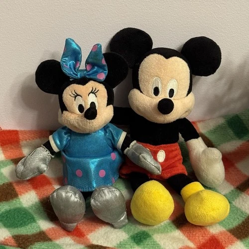 Disney Mickey & Minnie Mouse Plush Toy Set – 10” Stuffed Animals