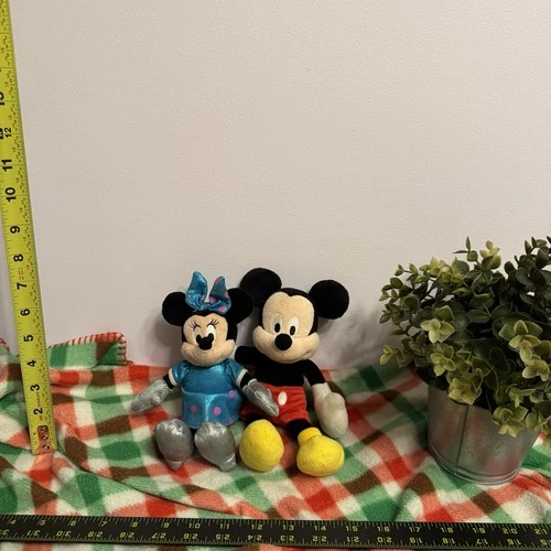 Disney Mickey & Minnie Mouse Plush Toy Set – 10” Stuffed Animals - photo 2