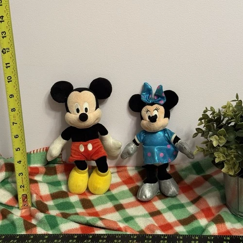 Disney Mickey & Minnie Mouse Plush Toy Set – 10” Stuffed Animals - photo 4