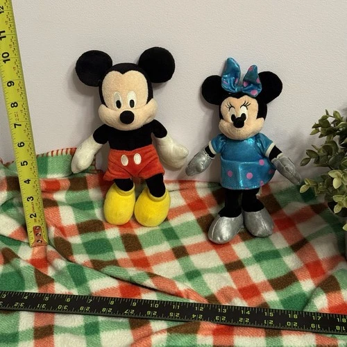 Disney Mickey & Minnie Mouse Plush Toy Set – 10” Stuffed Animals - photo 5