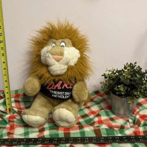 Vintage D.A.R.E. Lion Plush 12” Mascot Stuffed Animal – Dare Pro - photo 2