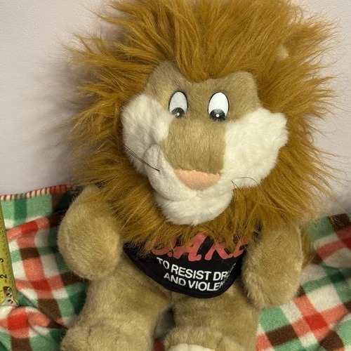 Vintage D.A.R.E. Lion Plush 12” Mascot Stuffed Animal – Dare Pro - photo 3
