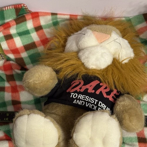 Vintage D.A.R.E. Lion Plush 12” Mascot Stuffed Animal – Dare Pro - photo 4