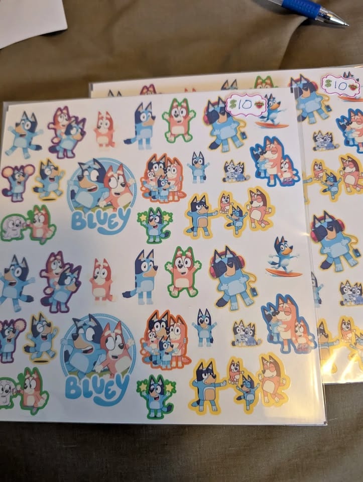 Bluey Waterproof Decals