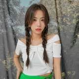 Chuu White Off-the-Shoulder Crop Top - photo 2