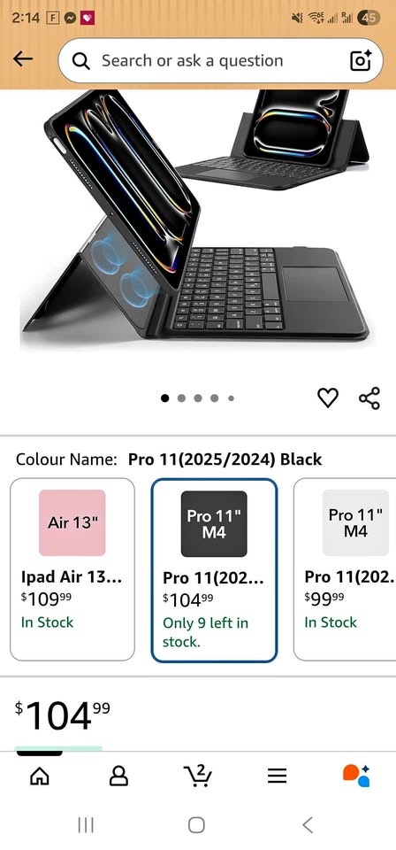 ESR iPad Pro 11" Keyboard Case (M5/M4, 2025/2024)