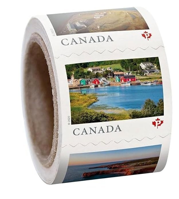 Rolls of 100 Canada P Stamps Pick Up Locally!