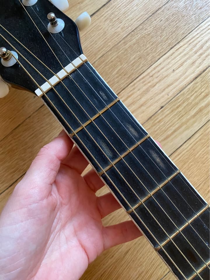 De Rosa 38" Black Acoustic Guitar DKG38 - photo 4