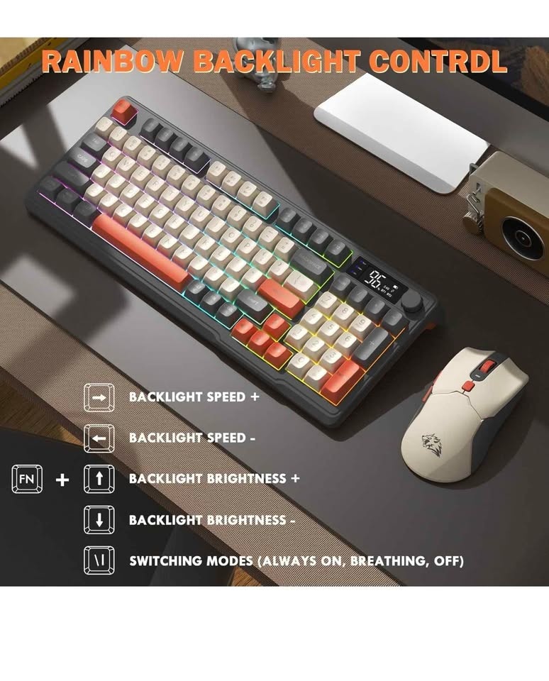 T96 Wireless RGB Keyboard and Mouse Combo - photo 4