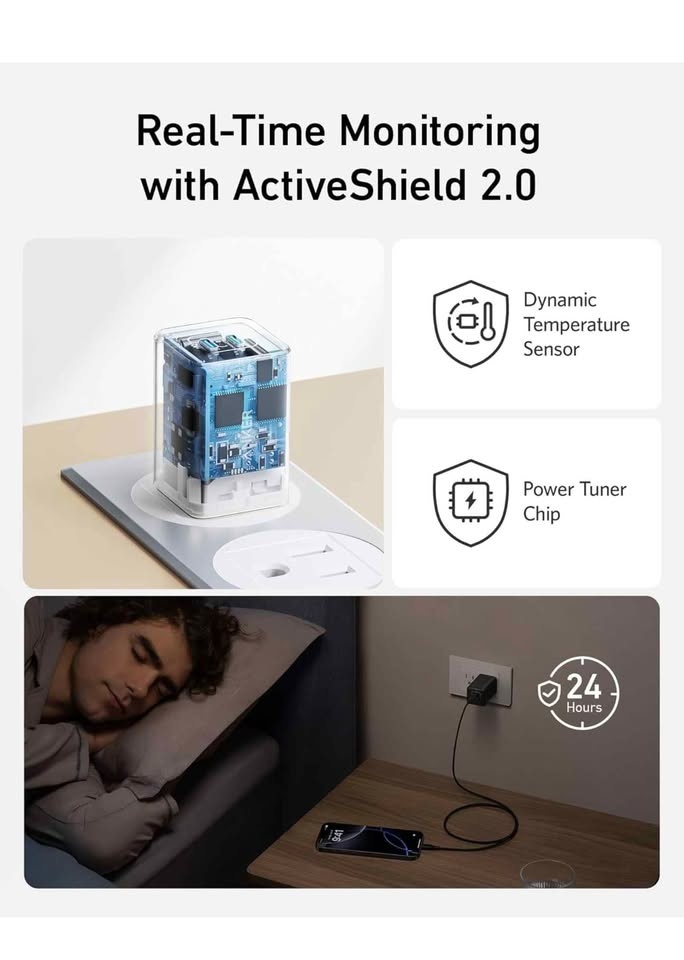 Anker 47W USB C Nano Charger, 2 Port Compact Foldable GaN Charge - photo 3