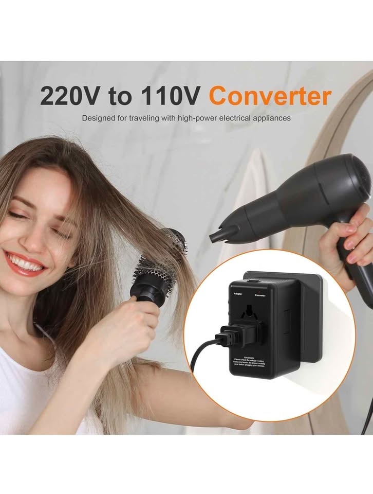 Universal Travel Adapter Converter with USB Ports - photo 5