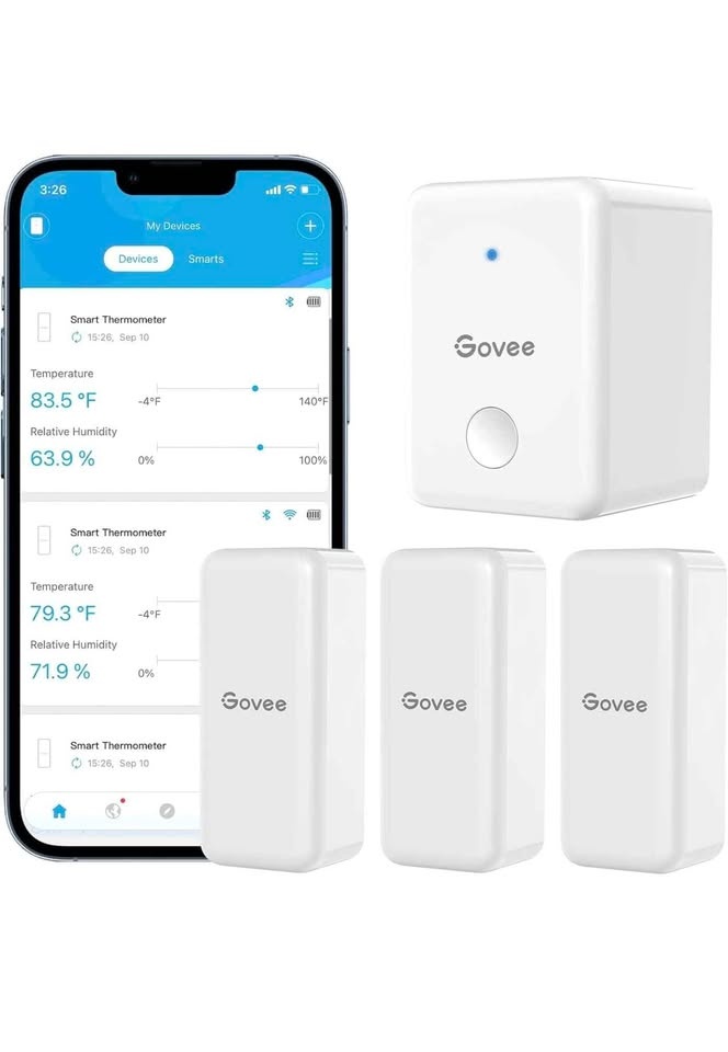 Govee Smart Thermometer Hygrometer Sensors + WiFi Gateway - photo 2
