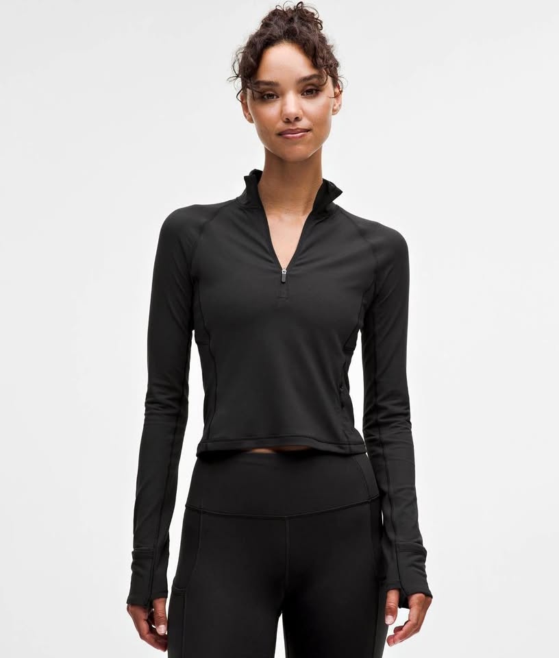 Lululemon Rulu Cropped Half Zip