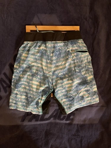 Lululemon Blue Striped Shorts W/ Liner Men’s Sz M - photo 2