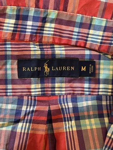 Ralph Lauren Plaid Long Sleeve Button Down Sz M - photo 3
