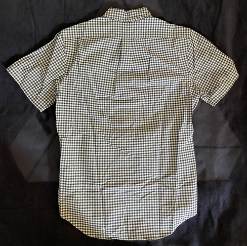 Ralph Lauren Blue Checkered Short Sleeve Button Down Sz M - photo 2