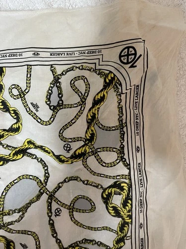 10 Deep Vintage Chain Bandana 100% Authentic - photo 2